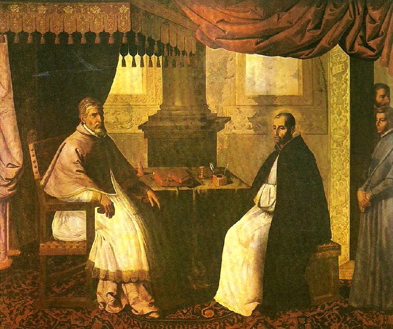 Francisco de Zurbaran st. bruno in conversation with pope urban France oil painting art